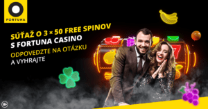 Súťaž s Fortuna Casino na Facebooku o 150 free spinov - január 2023