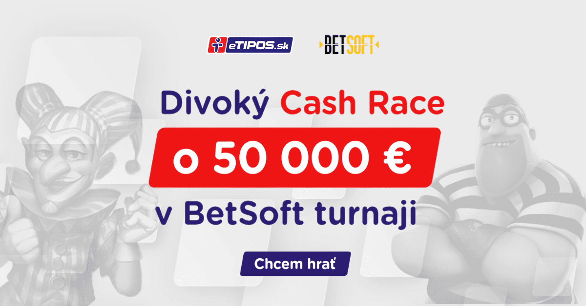 Divoký Cash Race turnaj o 50 000 € v Betsoft hrách - eTIPOS kasíno