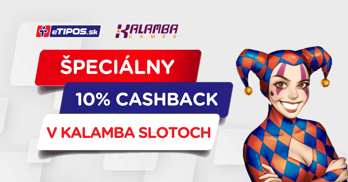 Kalamba cashback v eTIPOS online kasíne