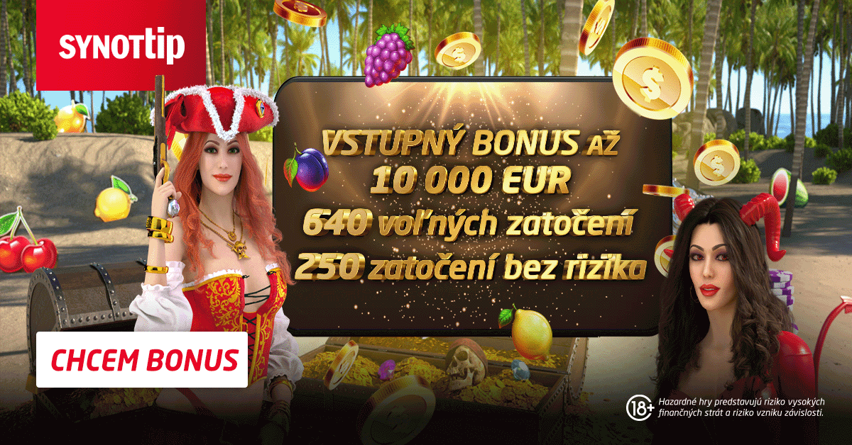 Bonus masuk baru sebesar €10.000 di SYNOT TIP Casino 2023