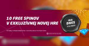 Free spiny za jednu otočku v SYNOT TIP Casino - 7. jún 2023