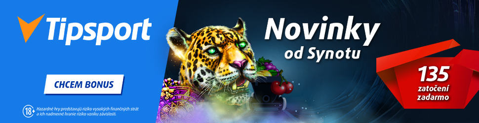 Novinky od SYNOT Games s freespin bonusom - Tipsport banner