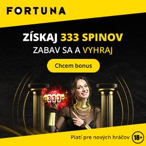 Vstupný bonus 333 free spinov pre nových hráčov vo Fortuna Casino - 300x300