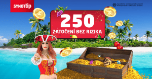 SYNOT TIP online casino vstupný bonus pre nových hráčov 250 pretočení bez rizika