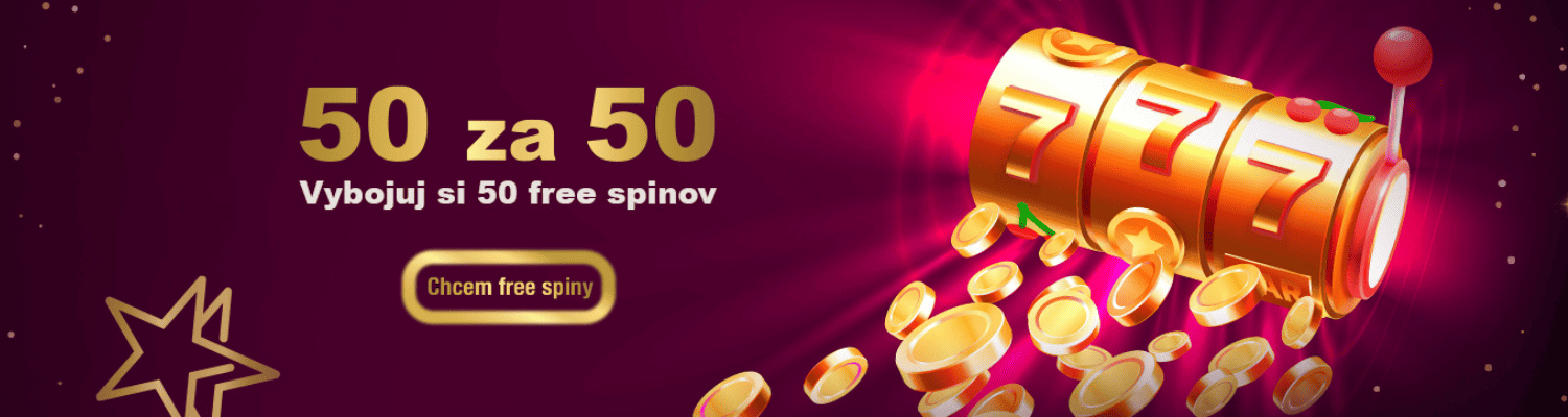 Freespin promoakcia 50 za 50 v DoubleStar online kasíne