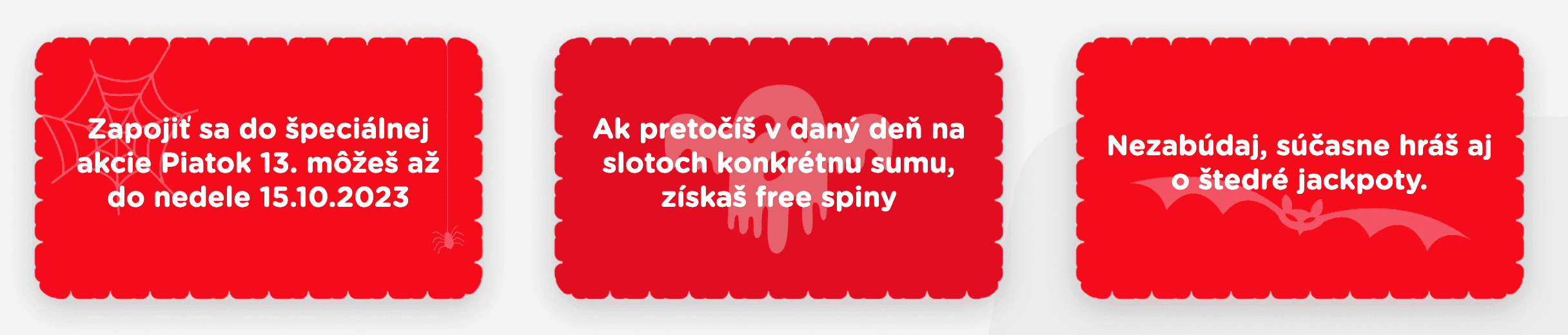 Piatok 13 v eTIPOS online kasíne - návod ako získať free spiny