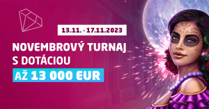Novembrový turnaj o 13 000 Eur v Synottip casino - banner
