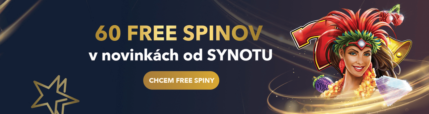 Bonus 60 free spinov do nových automatov od SYNOT Games - DoubleStar casino - banner