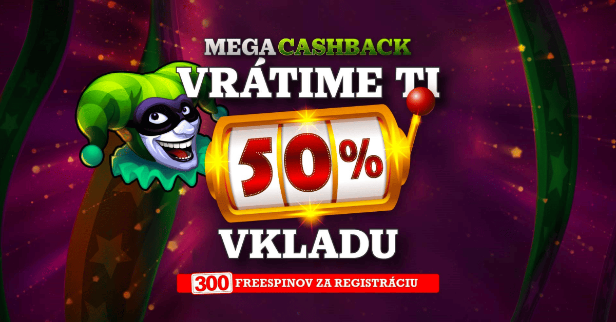 Bonus Megacashback až 50% v Eurogold casino pre nových hráčov