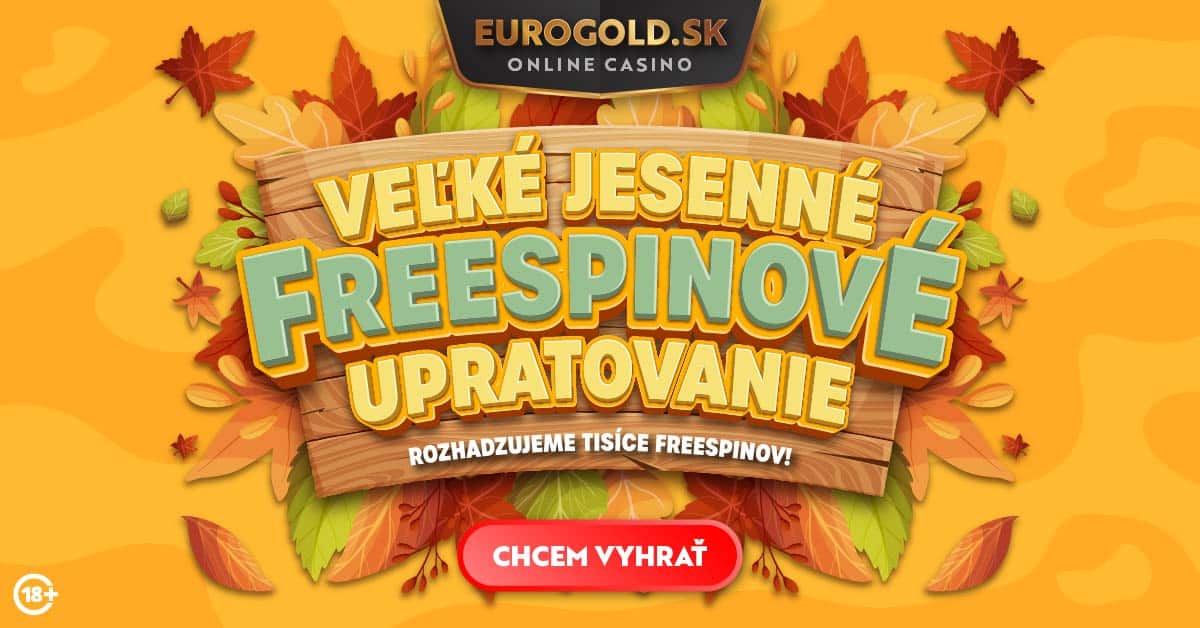 Veľké jesenné freespinové upratovanie v Eurogold Casino - free spiny každý deň