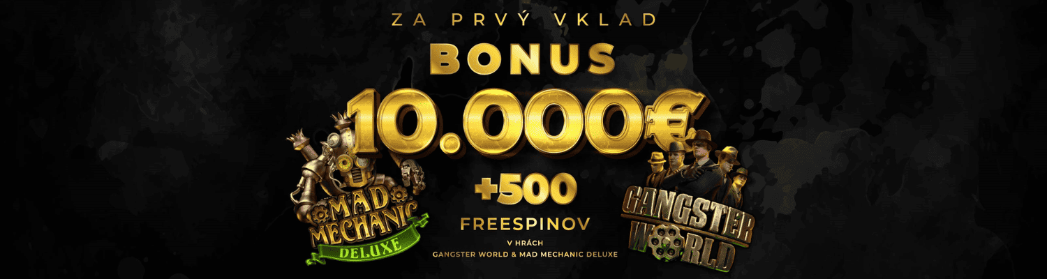 Uvítací bonus pre nových hráčov v Eurogold casino - free spiny promoakcia banner