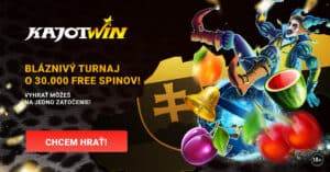 Bláznivý casino turnaj o 30 000 free spinov v Kajotwin - január 2024