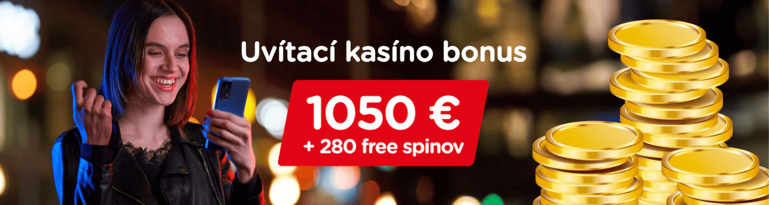Vstupný bonus pre nových hráčov 1050 € + 280 free spinov v eTipos casine