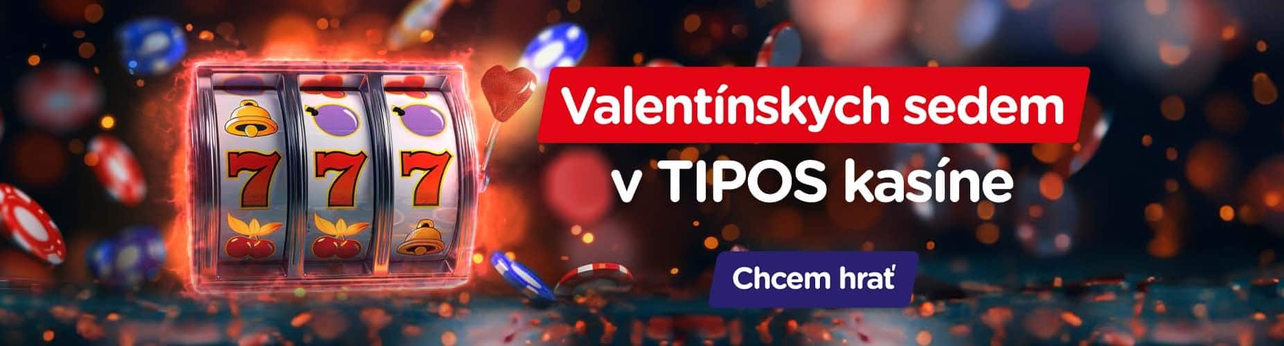 Valentínsky bonus v eTIPOS kasíne - promoakcia banner