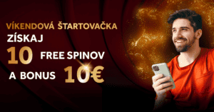 Víkendová štartovačka v DoubleStar casine - bonus 10 free spinov + 10 €
