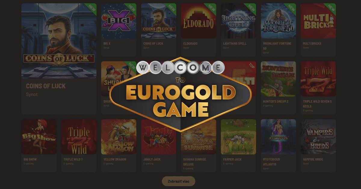 Eurogold casino online automaty a hry