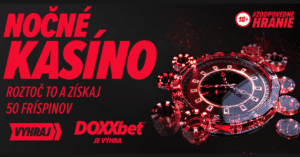 Nočné kasíno DOXXbet - free spiny každý deň