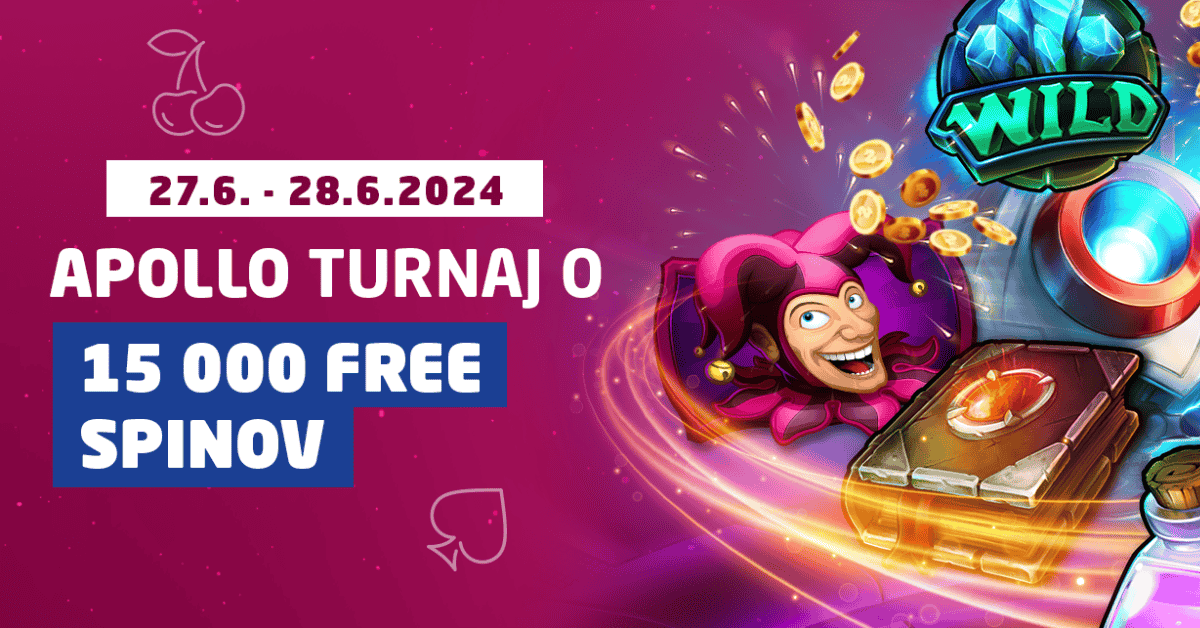 Apollo turnaj o 15 000 free spinov v Synottip casino