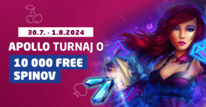 Apollo turnaj o 10 000 free spinov v Synottip casine