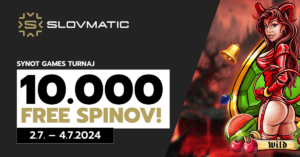 Synot Games turnaj o 10 000 free spinov v Slovmatic casine