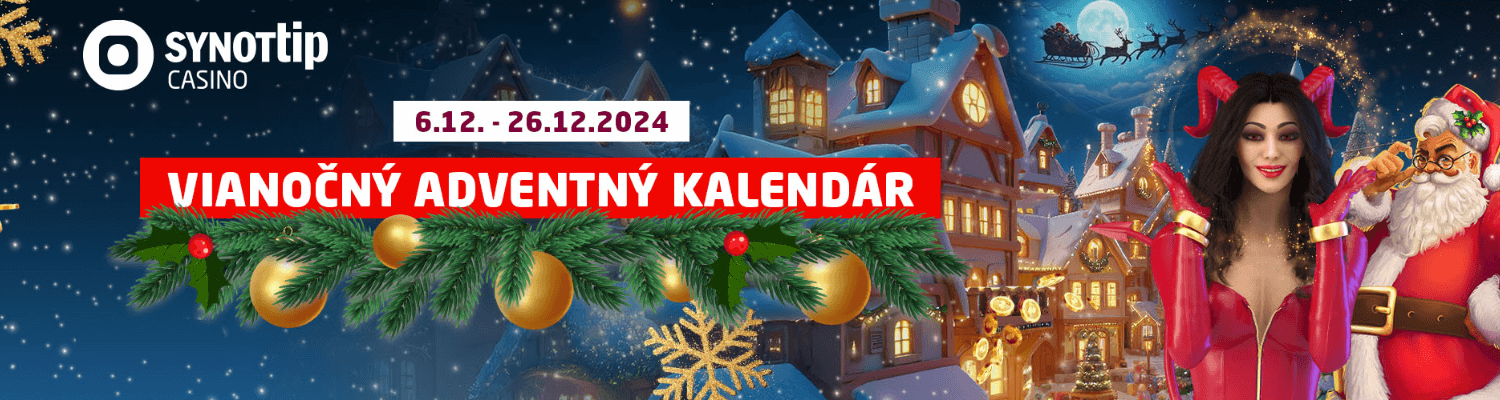 Synottip vianočný adventný kalendár 2024 - banner