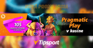 Nové automaty od Pragmatic Play v Tipsporte - bonus 105 voľných zatočení