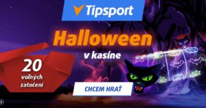 Halloween v kasíne Tipsport s bonusom 20 free spinov (banner)