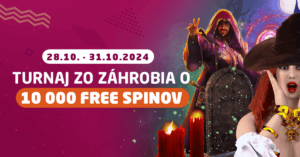 Turnaj zo záhrobia o 10 000 free spinov v Synottip casine