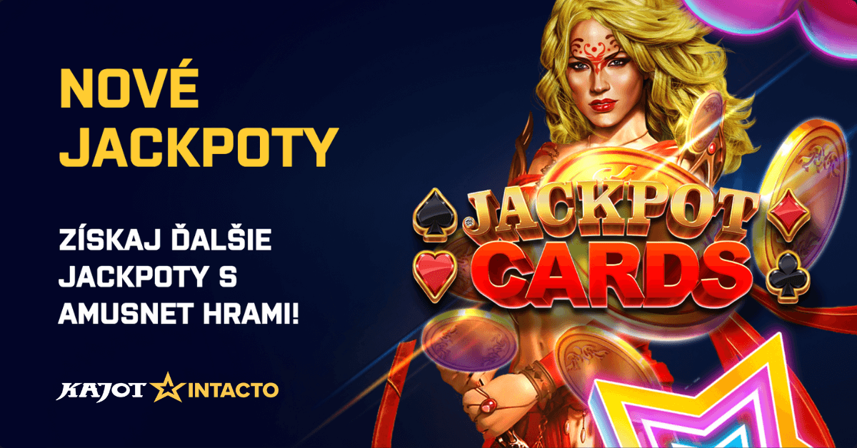 Nové Amusnet jackpoty v Kajot Intacto - Jackpot cards