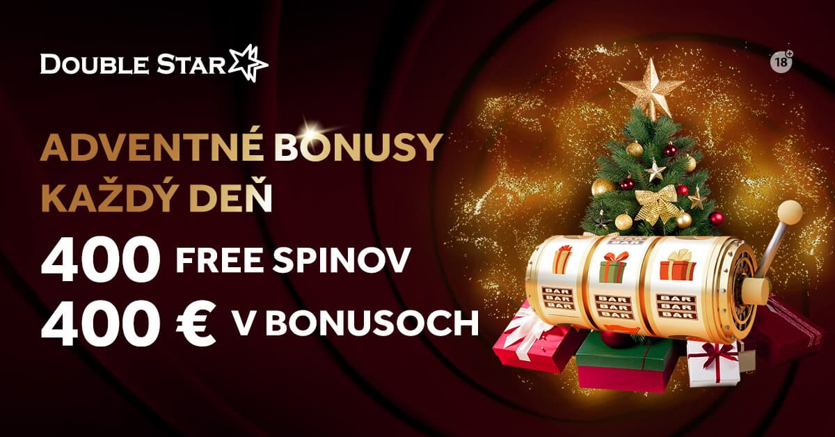 Adventné bonusy každý deň v DoubleStar casine 2024