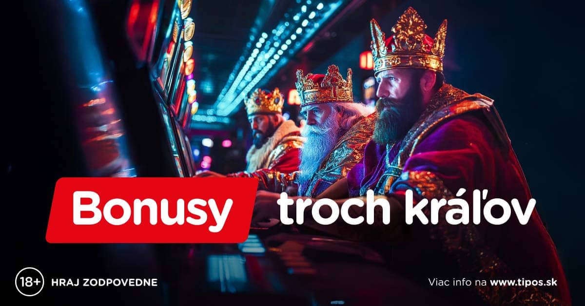 Adventné bonusy troch kráľov v Tipos casine 2024