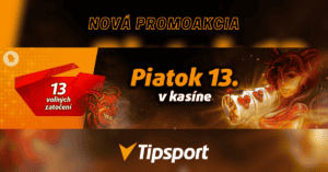 Bonus 13 free spinov v Tipsporte na piatok 13