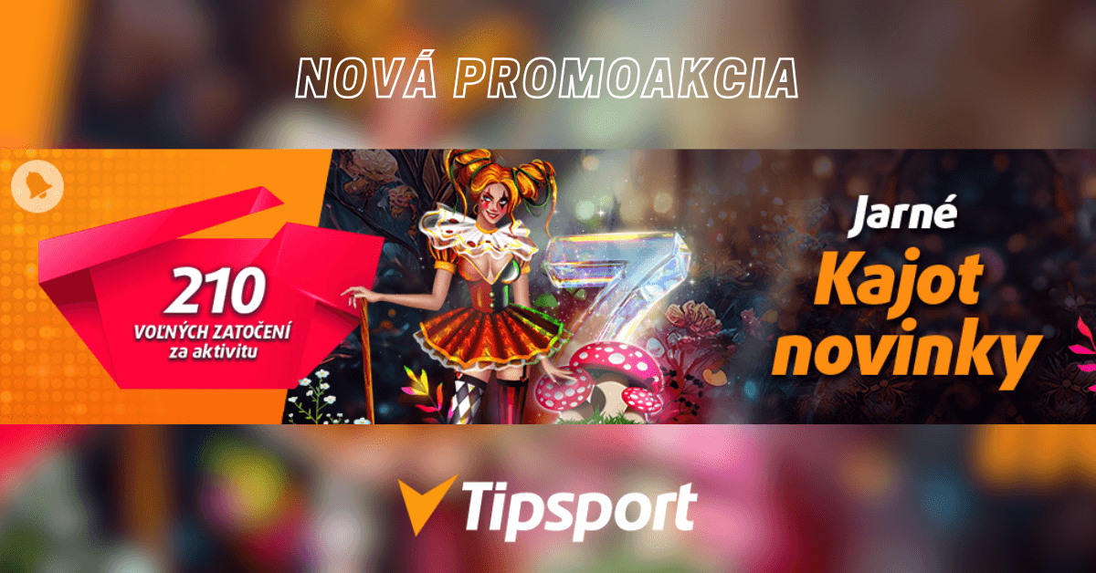 Kajot Jarné novinky 2025 v Tipsport kasíne - banner