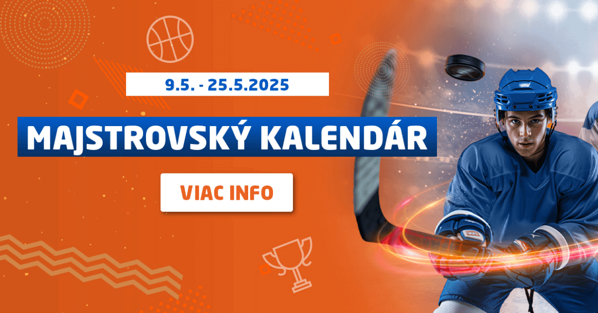 Majstrovský hokejový kalendár 2025 v Synottip casine