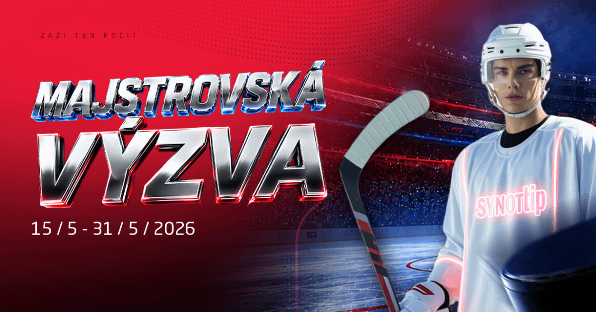 Synot Tip Majstrovská výzva 2026: Nový bonus každý deň počas MS v hokeji