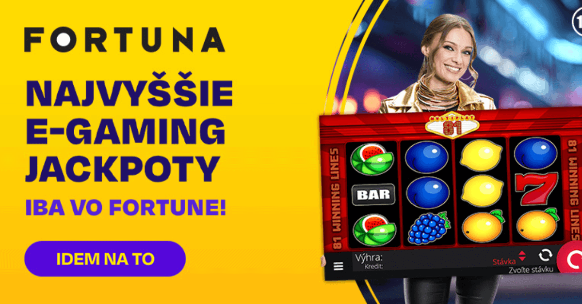 E-gaming jackpoty exkluzívne vo Fortune: Hrajte o nový trojúrovňový jackpot