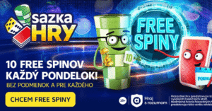 Pondelkové free spiny v Sazka Hry kasíne